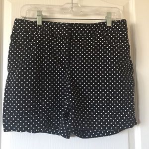 Ellen Tracy polka dot shorts, size 8
